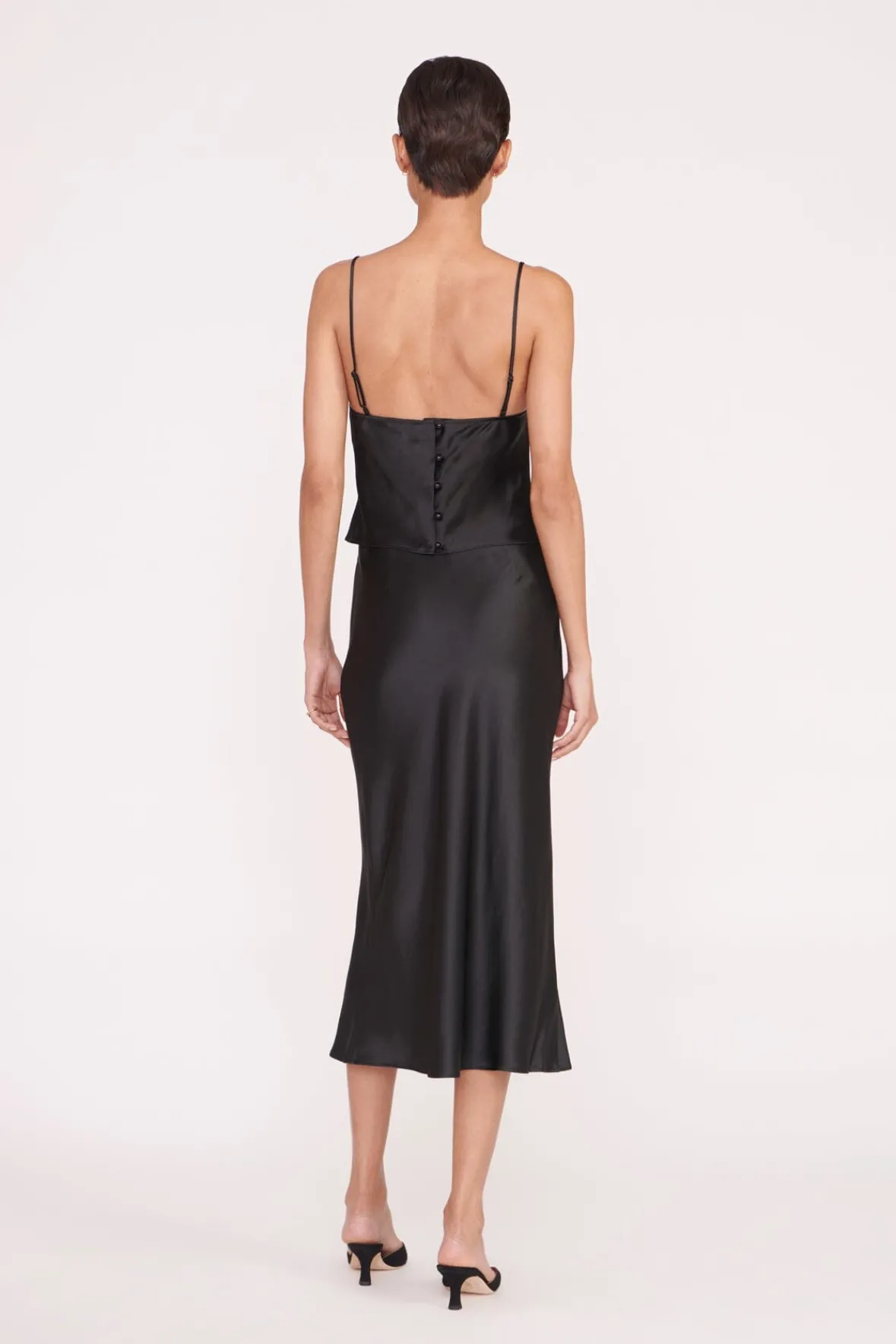 Tops<STAUD GRACIE TOP BLACK