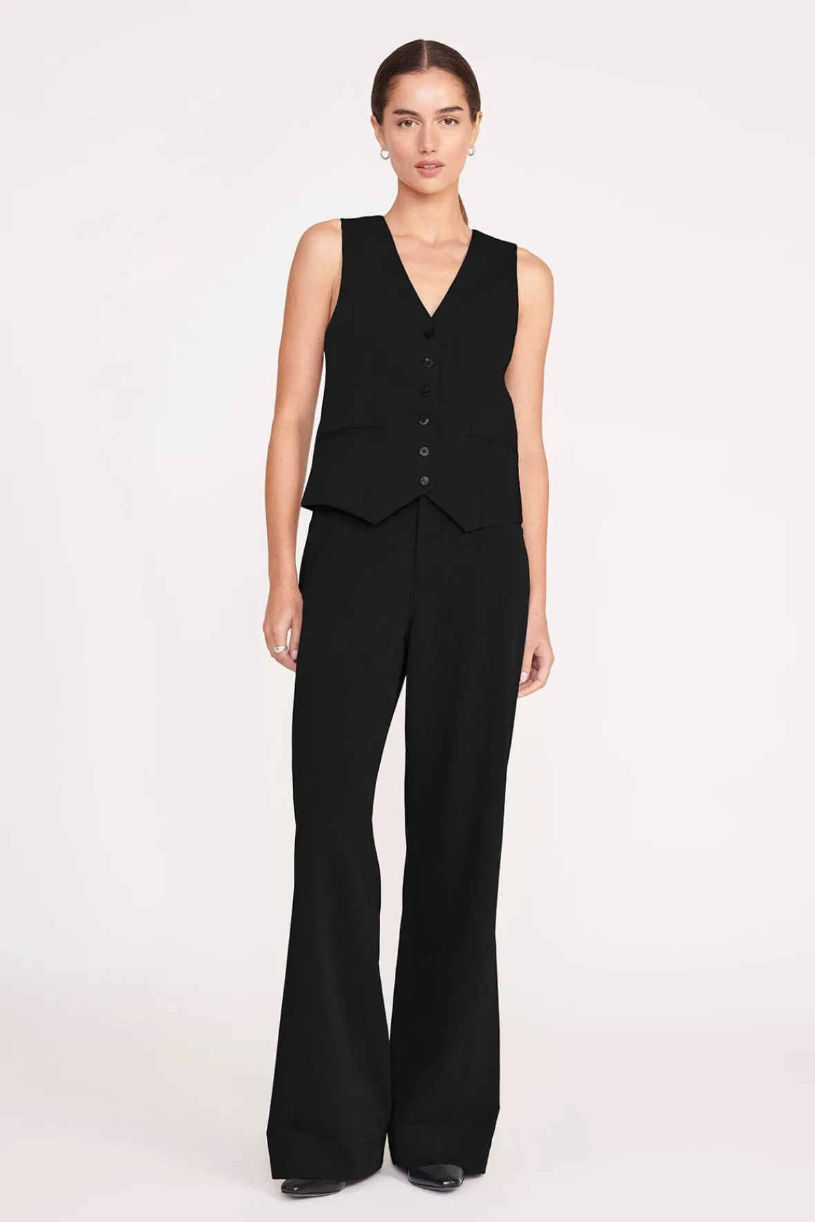 Spring Suiting|Pants & Shorts<STAUD GRAYSON PANT SUITING BLACK