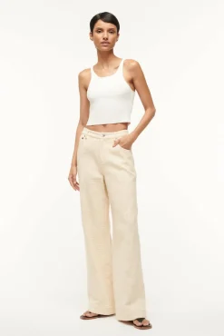 Pants & Shorts<STAUD GRAYSON PANT   IVORY