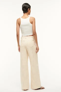 Pants & Shorts<STAUD GRAYSON PANT   IVORY