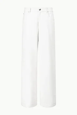 Pants & Shorts<STAUD GRAYSON PANT   WHITE