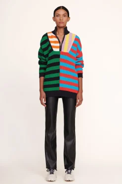 Best Sellers|Knits<STAUD HAMPTON SWEATER  CABANA STRIPE MULTI CABANASTRIPEMULTI