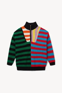Best Sellers|Knits<STAUD HAMPTON SWEATER  CABANA STRIPE MULTI CABANASTRIPEMULTI
