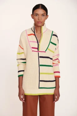 Knits<STAUD HAMPTON SWEATER  CREME RAINBOW MULTI CREMERAINBOWMULTI