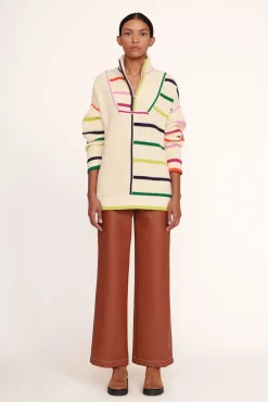 Knits<STAUD HAMPTON SWEATER  CREME RAINBOW MULTI CREMERAINBOWMULTI