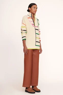 Knits<STAUD HAMPTON SWEATER  CREME RAINBOW MULTI CREMERAINBOWMULTI