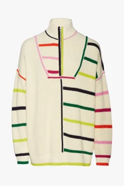Knits<STAUD HAMPTON SWEATER  CREME RAINBOW MULTI CREMERAINBOWMULTI