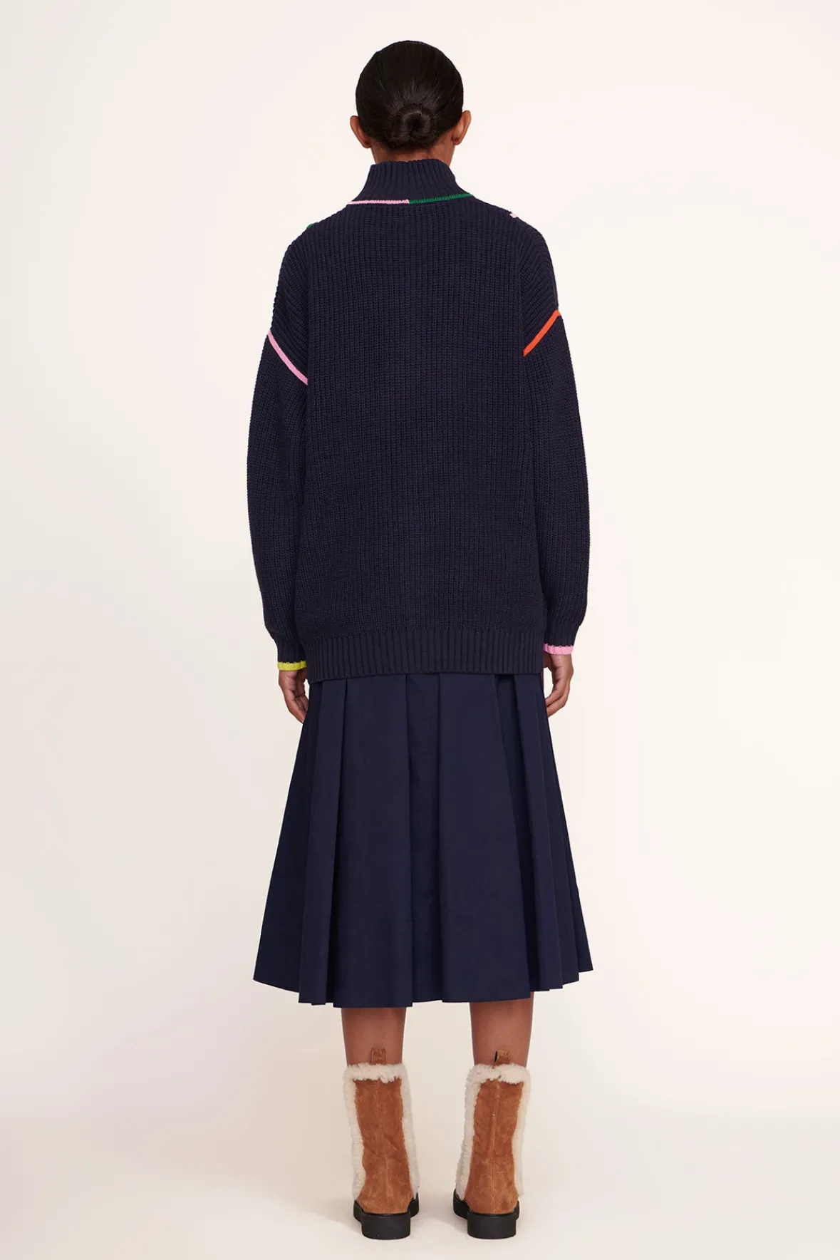 Knits<STAUD HAMPTON SWEATER NAVY MULTI NAVYMULTI