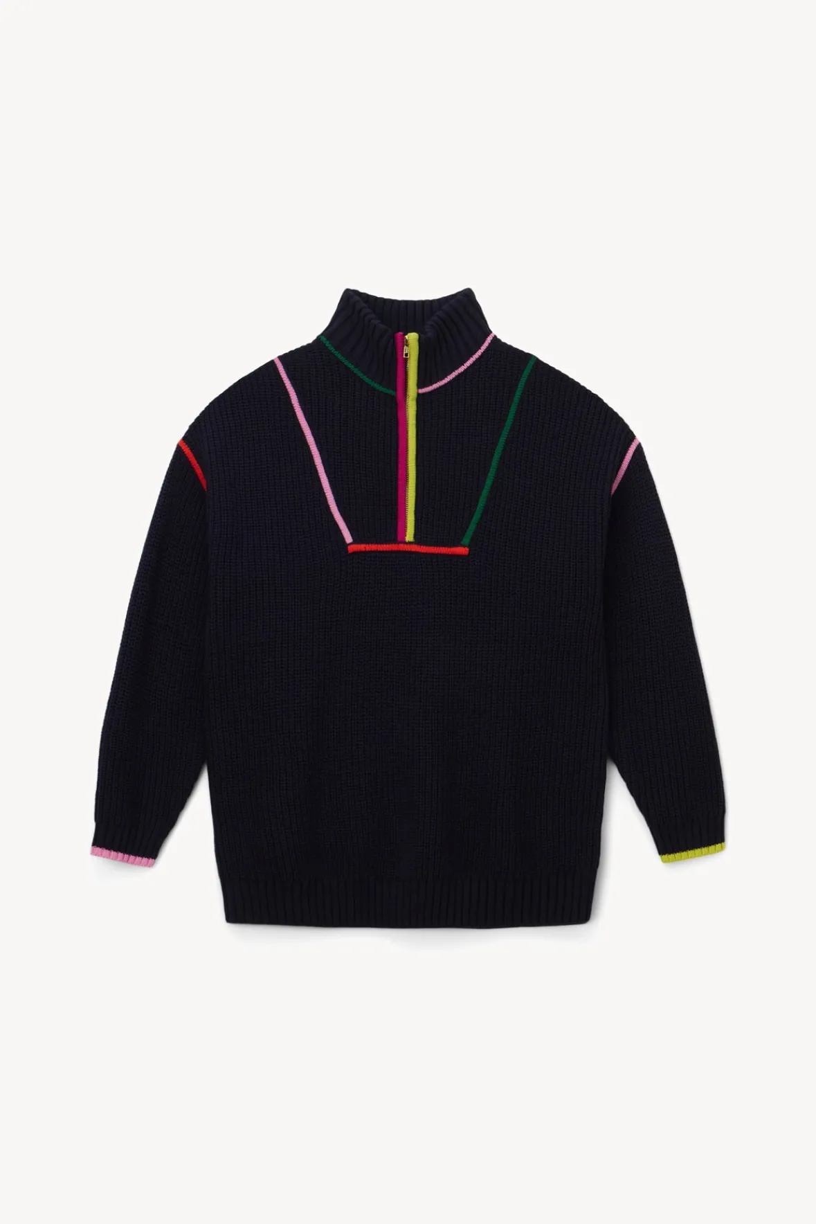 Knits<STAUD HAMPTON SWEATER NAVY MULTI NAVYMULTI