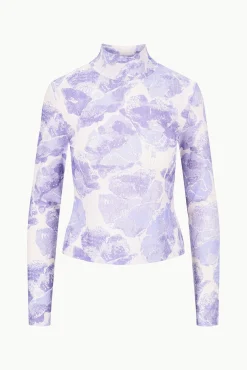 Best Sellers|Tops<STAUD HELVIN TOP ANTIQUE PRESSED FLOWERS ANTIQUEPRESSEDFLOWERS