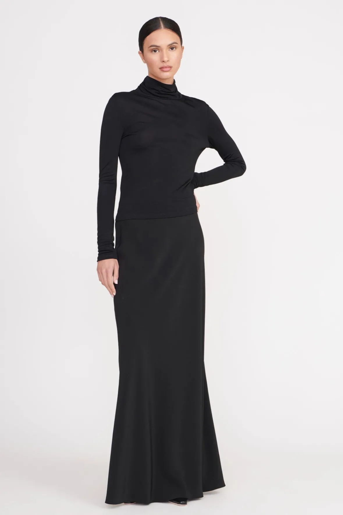 Essentials|Tops<STAUD HELVIN TOP BLACK