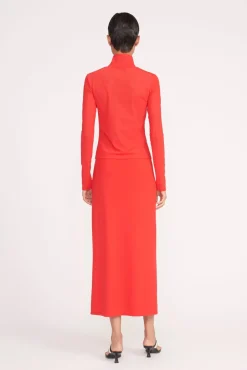 Tops<STAUD HELVIN TOP RED ROSE REDROSE
