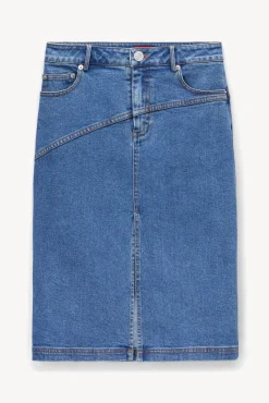Denim<STAUD HUDSON SKIRT MEDIUM WASH MEDIUMWASH