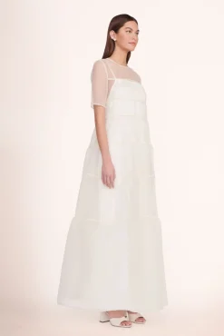 STAUD Bride|Dresses<STAUD HYACINTH DRESS WHITE