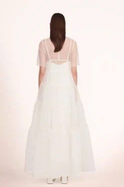 STAUD Bride|Dresses<STAUD HYACINTH DRESS WHITE