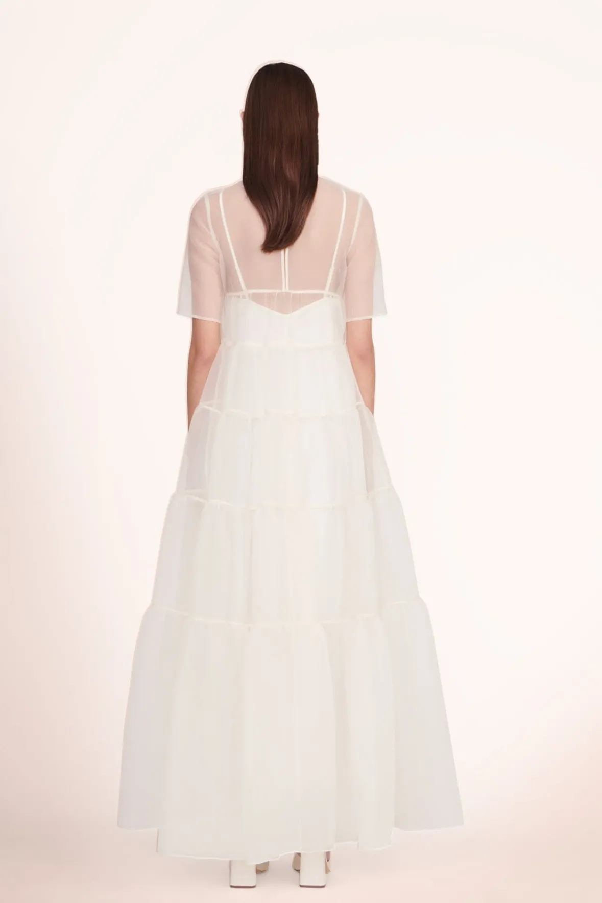 STAUD Bride|Dresses<STAUD HYACINTH DRESS WHITE