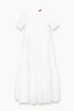 STAUD Bride|Dresses<STAUD HYACINTH DRESS WHITE
