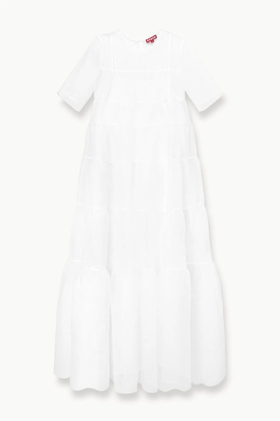 STAUD Bride|Dresses<STAUD HYACINTH DRESS WHITE