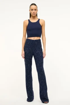 Spring Suiting|Essentials<STAUD IBISCO CROPPED TANK NAVY