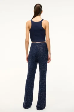 Spring Suiting|Essentials<STAUD IBISCO CROPPED TANK   NAVY