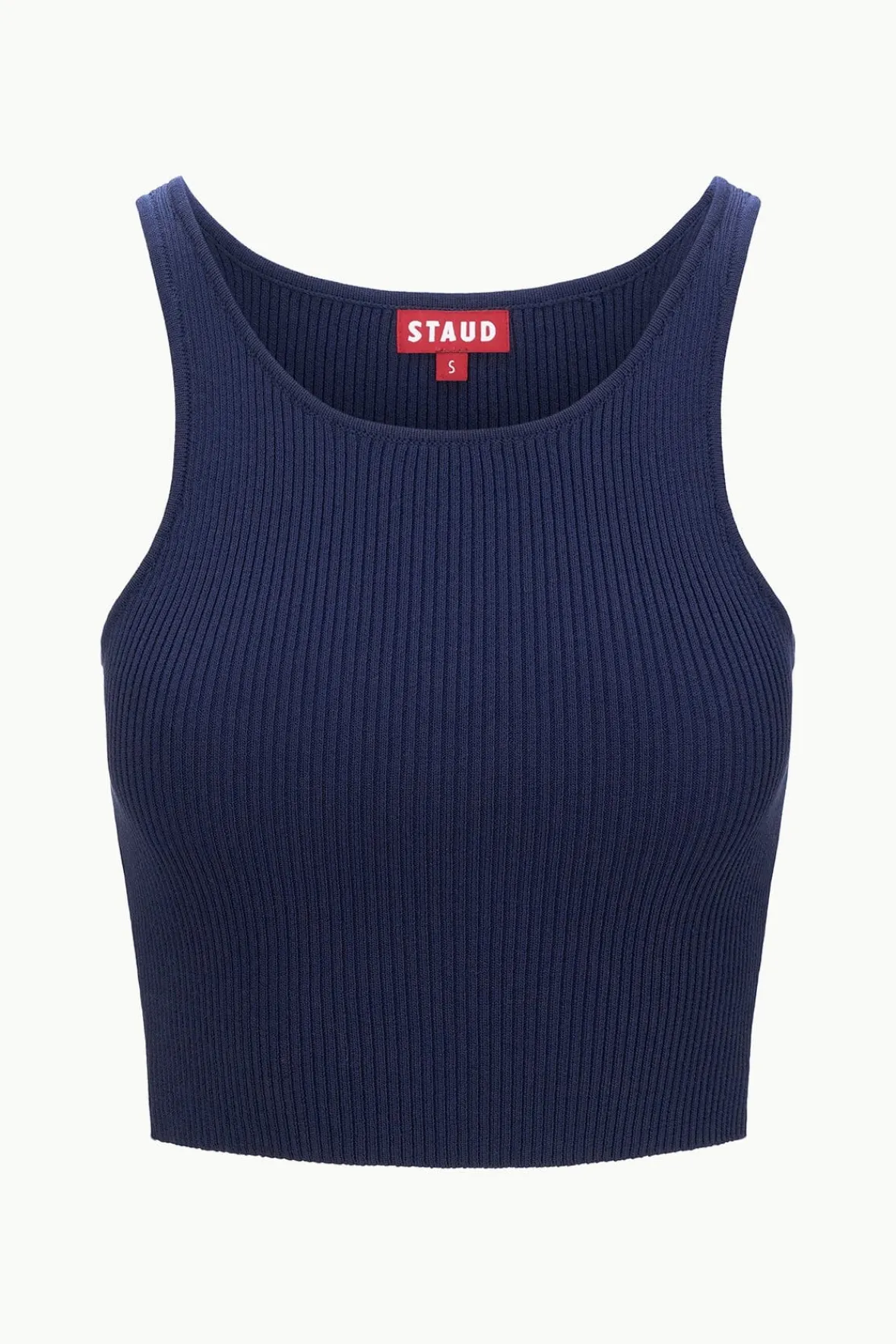 Spring Suiting|Essentials<STAUD IBISCO CROPPED TANK NAVY