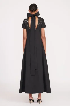Dresses<STAUD ILANA DRESS BLACK SILVER BLACKSILVER