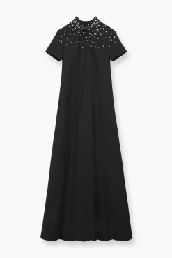 Dresses<STAUD ILANA DRESS BLACK SILVER BLACKSILVER
