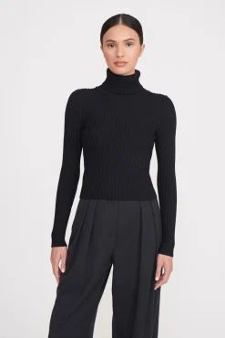 Essentials|Tops<STAUD JACE TOP BLACK