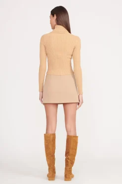Essentials|Tops<STAUD JACE TOP   CAMEL