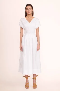 Poplin Shop<STAUD JACKSON DRESS WHITE