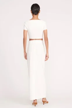 Skirts<STAUD JEREMIAH SKIRT   IVORY
