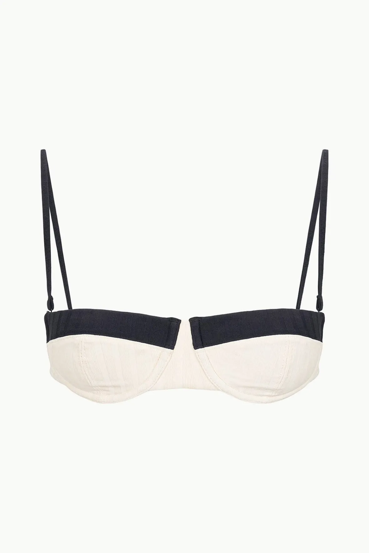 Bikinis<STAUD JO BALCONETTE BIKINI TOP IVORY BLACK IVORYBLACK