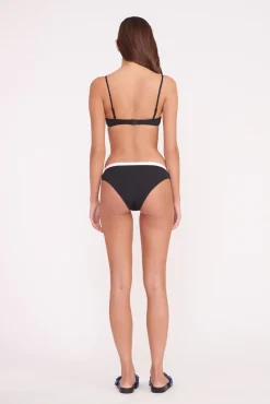 Bikinis<STAUD JO BALCONETTE BIKINI TOP  BLACK WHITE BLACKWHITE