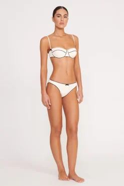 Bikinis<STAUD JO BALCONETTE BIKINI TOP IVORY BLACK IVORYBLACK