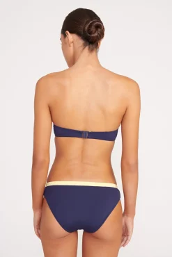 Bikinis<STAUD JO BALCONETTE BIKINI TOP  NAVY COLORBLOCK NAVYCOLORBLOCK