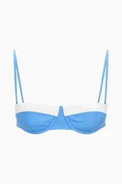 Bikinis<STAUD JO BALCONETTE BIKINI TOP  AZURE WHITE AZUREWHITE
