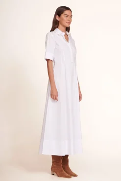 Poplin Shop|Dresses<STAUD JOAN MAXI DRESS   WHITE