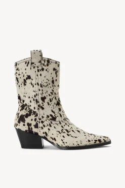 The Boot Shop|Boots<STAUD JUNE BOOT BLACK WHITE HAIRCALF BLACKWHITEHAIRCALF