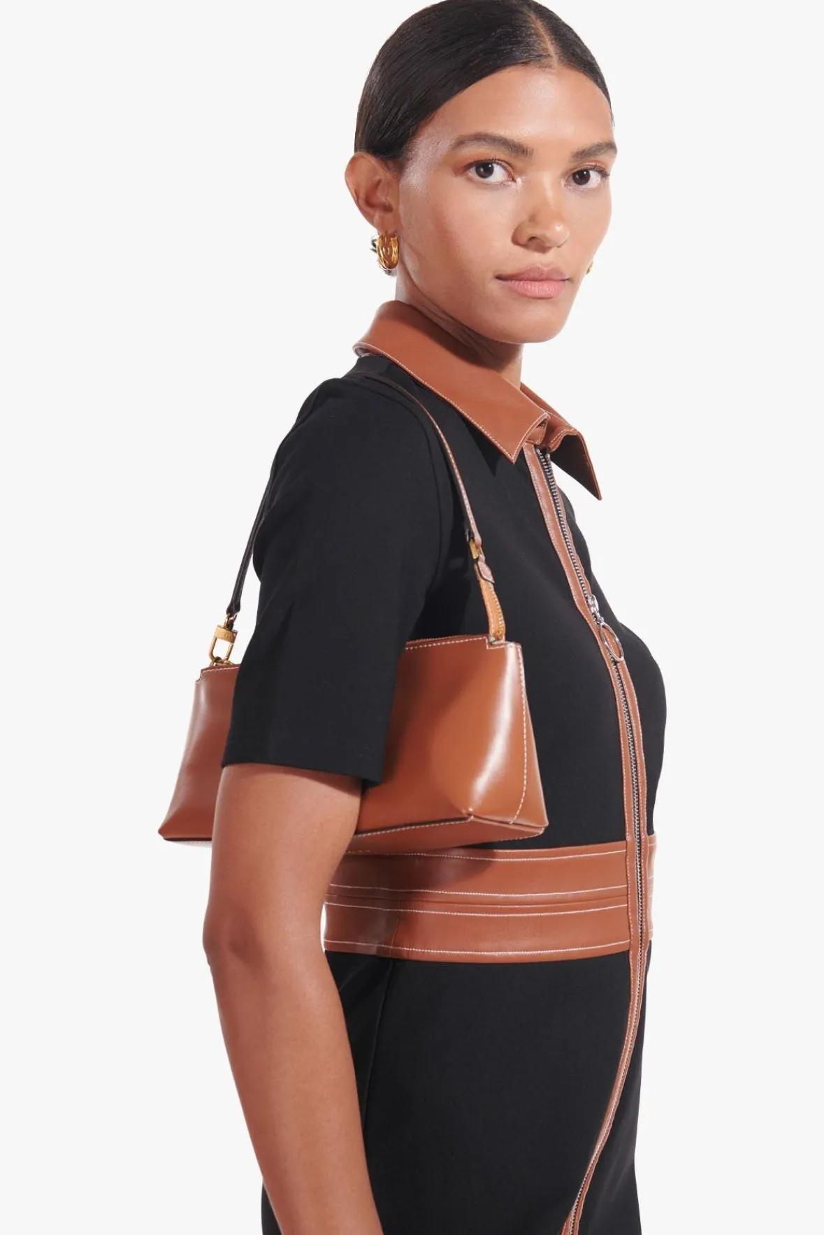 Shoulder<STAUD KAIA SHOULDER BAG TAN