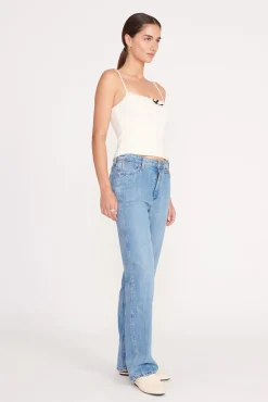 Tops<STAUD KAMALI TOP IVORY