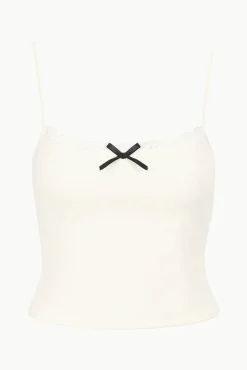 Tops<STAUD KAMALI TOP IVORY