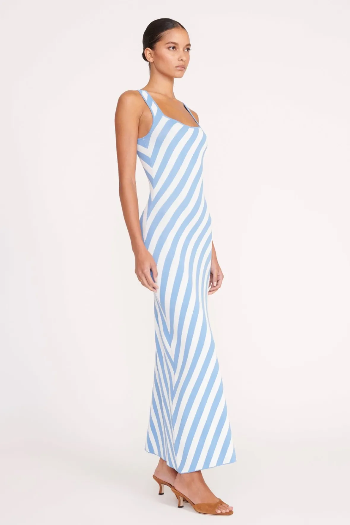 Dresses<STAUD KATIE DRESS BLUE SEASHORE STRIPE BLUESEASHORESTRIPE