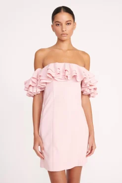 Dresses<STAUD KIARA DRESS  CHERRY BLOSSOM CHERRYBLOSSOM