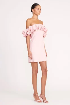 Dresses<STAUD KIARA DRESS CHERRY BLOSSOM CHERRYBLOSSOM