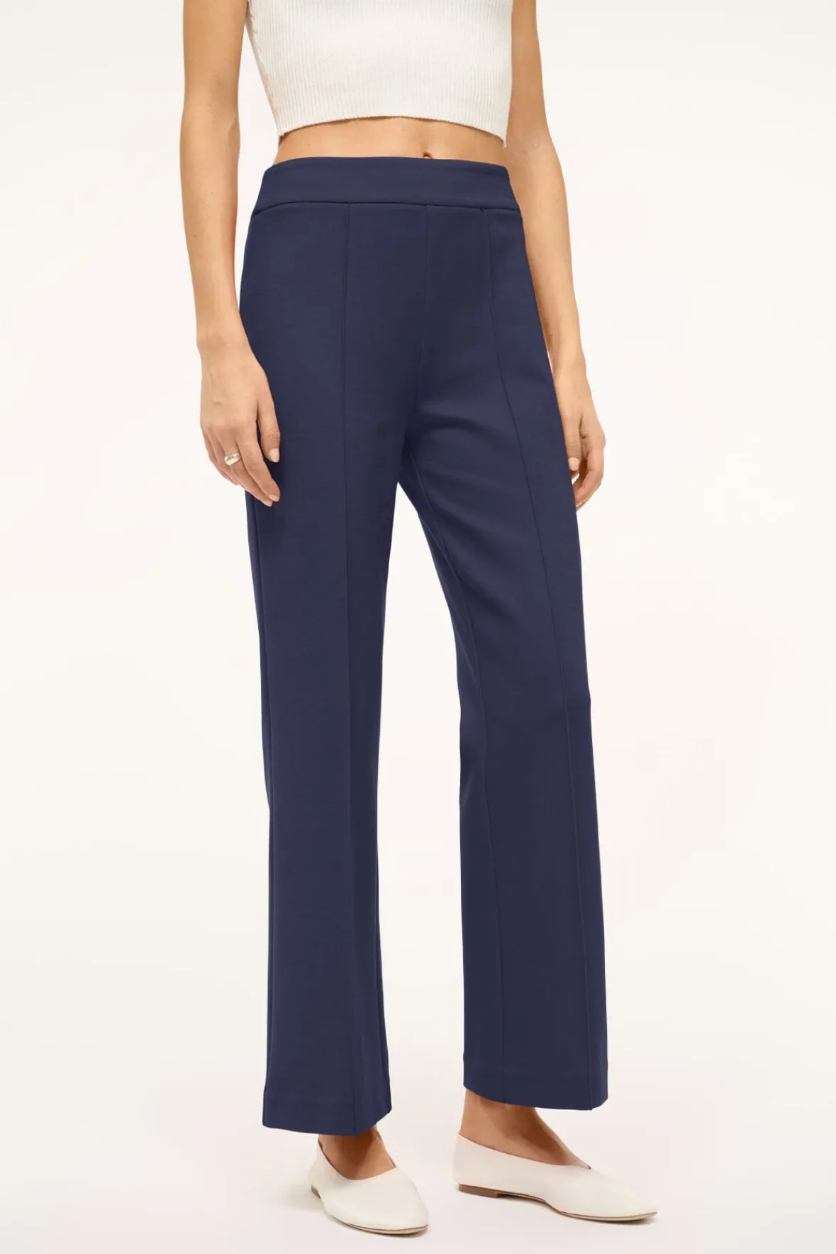 Essentials|Pants & Shorts<STAUD KNACK PANT NAVY