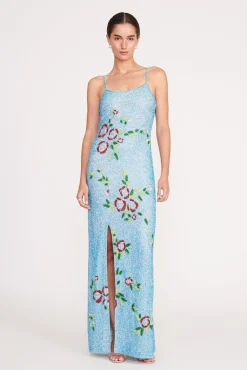 The Evening Edit|Dresses<STAUD KOI DRESS DIAMOND ROSE DIAMONDROSE