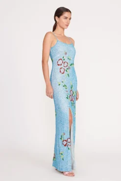 The Evening Edit|Dresses<STAUD KOI DRESS DIAMOND ROSE DIAMONDROSE