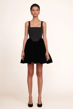 Best Sellers|Dresses<STAUD LANDSCAPE DRESS   BLACK