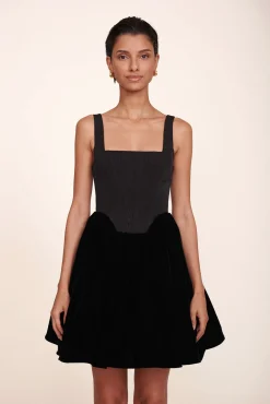 Best Sellers|Dresses<STAUD LANDSCAPE DRESS   BLACK