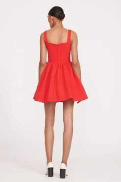 Best Sellers<STAUD LANDSCAPE DRESS   POINSETTIA